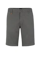 Spodenki damskie - BOSS Męskie szorty Schino-Slim, z nadrukiem, slim fit, z bawełny, ciemnoszare, rozmiar 30, ciemnoszary, 30 - miniaturka - grafika 1