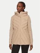 Kamizelki damskie - Tommy Hilfiger Bezrękawnik Chevron WW0WW42624 Beżowy Regular Fit - miniaturka - grafika 1
