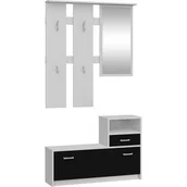 Meble do przedpokoju - Przedpokój Luna MebloCross Śliwa Wallis / Biały Mat - miniaturka - grafika 1