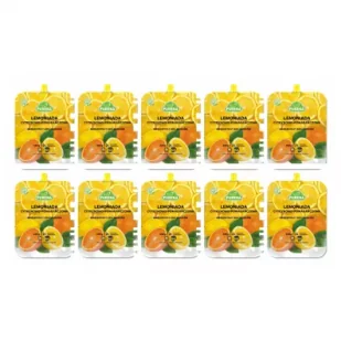 Purena Koncentrat lemoniady cytrynowo-pomarańczowej na 2l zestaw 10 x 340 g - Syropy i koncentraty owocowe - miniaturka - grafika 1