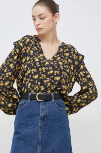 Tommy Hilfiger bluzka damska kolor żółty wzorzysta - Bluzki damskie - miniaturka - grafika 1