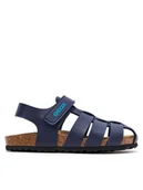 Buty dla chłopców - Geox Sandały J Ghita Boy J458LA 000BC C4002 M Granatowy - miniaturka - grafika 1