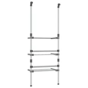 Lumarko Wisząca suszarka na pranie, 3-poziomowa, aluminium - Suszarki na ubrania - miniaturka - grafika 6