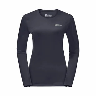 Damska koszulka termoaktywna z długim rękawem Jack Wolfskin SKY THERMAL L/S W Graphite - M - Koszulki sportowe damskie - miniaturka - grafika 1