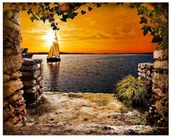 Malowanie po numerach - Norimpex, Mozaika diamentowa Jezioro Żaglówka - miniaturka - grafika 1