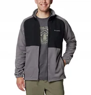 Bluzy męskie - Polar męski Columbia Sage Peak Full Zip Fleece-City Grey Black XXL - miniaturka - grafika 1