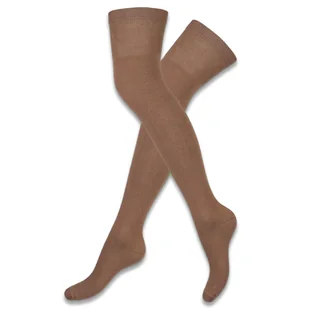 Zakolanówki bawełniane damskie gładkie -37-41 - Skarpetki męskie - miniaturka - grafika 1