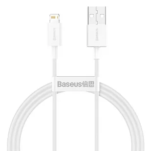 Baseus Superior kabel USB - Lightning 2,4A 1 m Biały (CALYS-A02) - Kable USB - miniaturka - grafika 1
