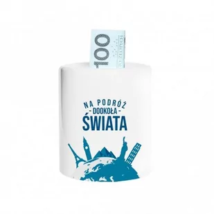 Skarbonka Koszulkowy Na podróż dookoła świata, 8,2x9 cm - Skarbonki - miniaturka - grafika 1