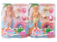 Lalki dla dziewczynek - Lalka 29cm surferka z zestawem plaowym 538849 Adar mix cena za 1 szt  lalka w stroju kpielowym, pies, koo do pywania, pika plaowa, kocyk, 2x okulary, 2x butelki z sokiem, opaska z daszkiem - miniaturka - grafika 1