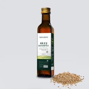 Olej konopny – tłoczony na zimno – nierafinowany - Zdrowa żywność - miniaturka - grafika 1