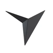 Lampy ścienne - Kinkiet ścienny Trame czarny LED 3W 3000K 100lm wym: 20,5 x 7,5 x 24,8 cm metal IP20 Maytoni - miniaturka - grafika 1