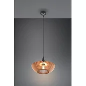 Lampy sufitowe - Trio Rl Tilda R30661980 lampa wisząca zwis 1x40W E27 czarna/złota - miniaturka - grafika 1