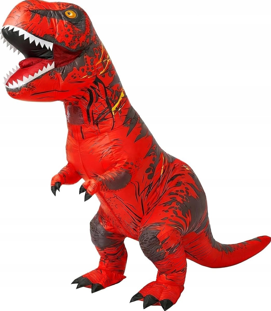 KOSTIUM DINOZAUR DMUCHANY STRÓJ PRZEBRANIE IMPREZA UNISEX DOROSŁY