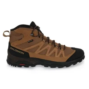 Buty do biegania męskie Salomon X Ward Leather Mid Gtx - Buty trekkingowe męskie - miniaturka - grafika 1