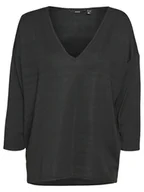 Bluzki damskie - Vero Moda Bluzka w kolorze antracytowym - miniaturka - grafika 1