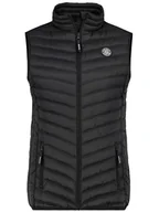 Kamizelki damskie - Sublevel Kamizelka pikowana w kolorze czarnym - miniaturka - grafika 1