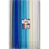 Szkolne artykuły papiernicze - Happy Color Bibuła marszczona 25 x 200 cm mix niebieski nr 3 - miniaturka - grafika 1