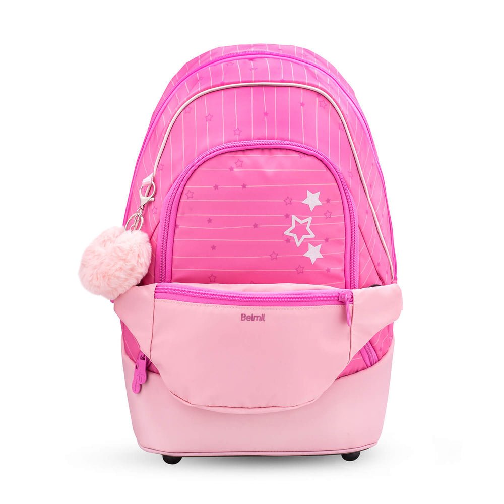 Premium Ergonomiczny plecak szkolny Belmil 2 in 1 Torba szkolna 