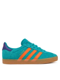 adidas Sneakersy Gazelle JR5943 Turkusowy - Buty dla dziewczynek - miniaturka - grafika 1