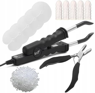 Zgrzewarka przedłużanie włosów keratyna łącza na gorąco zagęszczanie ZESTAW - Ozdoby do włosów - miniaturka - grafika 1