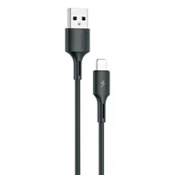 Kable USB - WK Design YouPin kabel przewód USB - Lightning 3A Power Delivery 1m czarny (WDC-136i) - miniaturka - grafika 1