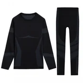 Pozostała odzież narciarska - komplet bielizny narciarskiej 4F Victoria, damski, czarny - miniaturka - grafika 1