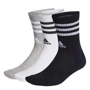 3-Stripes Cushioned Crew Socks 3 Pairs - Skarpetki sportowe męskie - miniaturka - grafika 1