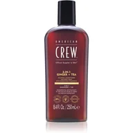 Odżywki do włosów - American Crew 3w1 Ginger&Tea, szampon, odżywka i żel pod prysznic w jednym, 250ml - miniaturka - grafika 1