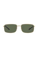 Okulary przeciwsłoneczne - Armani Exchange okulary przeciwsłoneczne męskie kolor beżowy - miniaturka - grafika 1