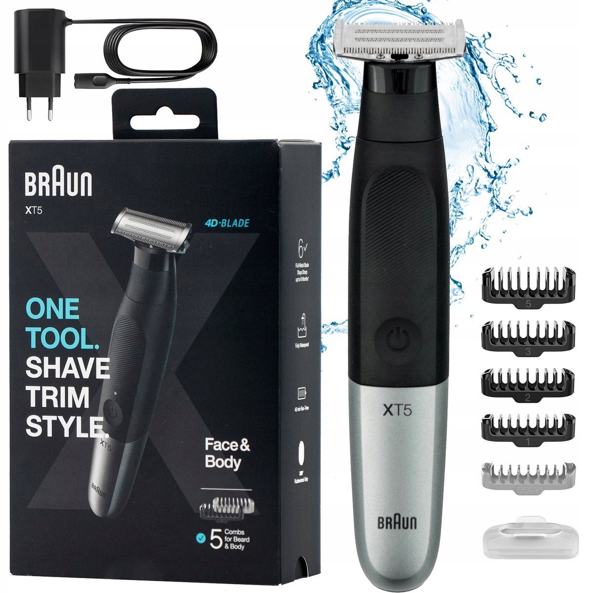 Braun Trymer  XT5 XT5100 Golarka męska do ciała brody Wet&Dry