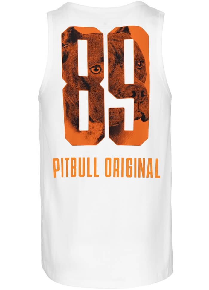 Tank top PIT BULL SLIM FIT EIGHTY NINE DOG biały-M