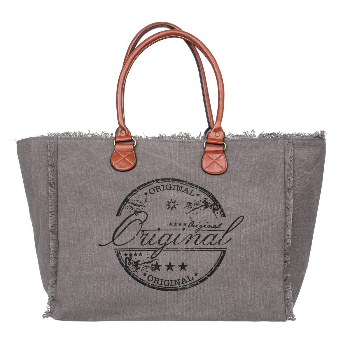 Torba Weekendowa Plażowa Shopperka Vivi Paris Grafitowa