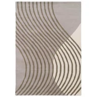Dywany - Dywan prostokątny z wełną WAVE 160x230 Beżowy - miniaturka - grafika 1