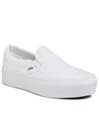 Trampki męskie - Vans Tenisówki Classic Slip-On P VN0A3JEZW001 Biały - miniaturka - grafika 1