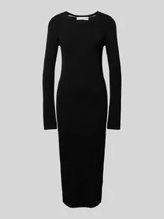 Sukienka midi z efektem prążkowania model ‘CARO’ - Sukienki - miniaturka - grafika 1