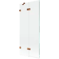 Parawany nawannowe - Mexen Lunar parawan nawannowy 2-skrzydłowy lewy 80 x 150 cm, transparent, różowe złoto - 897-080-100-60-00-L - miniaturka - grafika 1