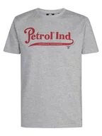 Koszulki męskie - Petrol Industries Men T-Shirt SS Classic Print Koszulka męska, Light Grey Melee, XXL - miniaturka - grafika 1