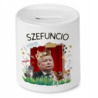 Skarbonki - Skarbonka Jarosław Kaczyński na urodziny Prezent z Nadrukiem ze Zdjęciem - miniaturka - grafika 1