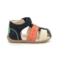 Buty dla dziewczynek - Sandały dziecięce Kickers BIGBAZAR-2 MARINE BEIGE ORANGE - miniaturka - grafika 1
