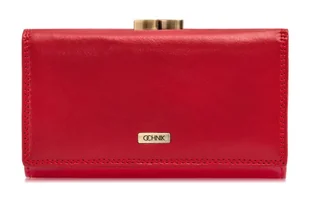 OCHNIK SL-128-41 skórzany portfel damski czerwony– elegancja i funkcjonalność SL-128-41 - Portfele - miniaturka - grafika 1