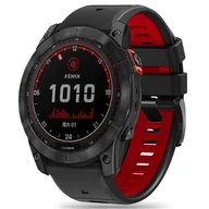 Akcesoria do smartwatchy - Pasek do GARMIN FENIX 3 / 5X / 3HR / 5X PLUS / 6X / 6X PRO / 7X Tech-Protect IconBand czarno-czerwone - miniaturka - grafika 1