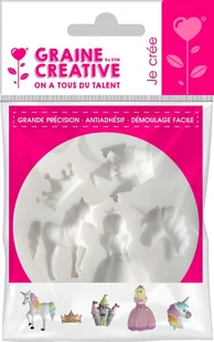 Foremka Silikonowa D: 7 cm Jednorożce - Akcesoria rzeźbiarskie - miniaturka - grafika 1