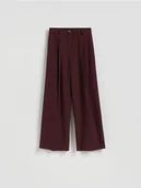 Spodnie damskie - Reserved - Luźne spodnie z kantem - wielobarwny - miniaturka - grafika 1