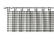 Zasłony - Dekoria Lambrekin na szelkach szaro biała kratka 1,5x1,5cm) 130 × 40 cm Quadro 1356-136-11 - miniaturka - grafika 1