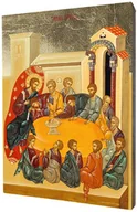 Ikony i obrazy sakralne - Ikona Religijna Ostatnia Wieczerza - miniaturka - grafika 1