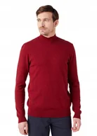 Swetry męskie - WRANGLER SEASONAL KNIT RHUBARB RED W8D12PXRO S - miniaturka - grafika 1