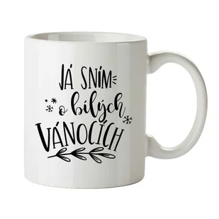 Świąteczny kubek Bohemia Gifts - Marzę o białychświętach, 350 ml - Ozdoby bożonarodzeniowe - miniaturka - grafika 1