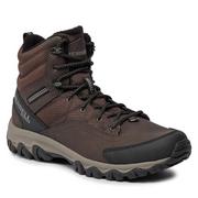 Botki męskie - Śniegowce Merrell Thermo Akita Mid Wp J036447 Espresso - miniaturka - grafika 1