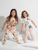 Piżamy dla dziewczynek - Sinsay - Piżamy dwuczęściowe 2 pack - kremowy - miniaturka - grafika 1